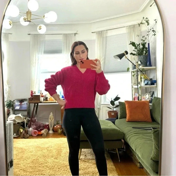 Essentiel Antwerp Fuschia Pink Cable Knit Sweater Sz XS made in Italy - Picture 5 of 12